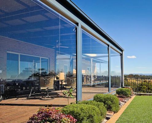 Chiusura veranda con vetrate